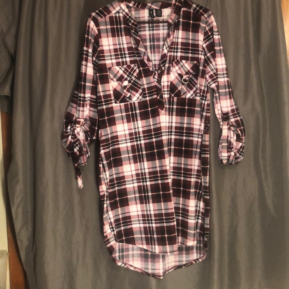 No comment plaid dress